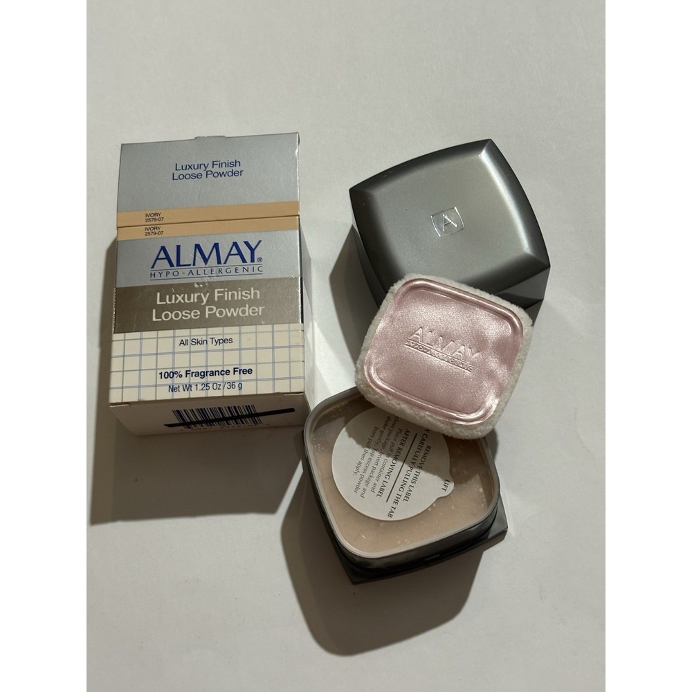 Almay Luxury‎ Finish Loose Powder 1.25 oz Ivory 2579 07 Rare Old Formula Sealed!